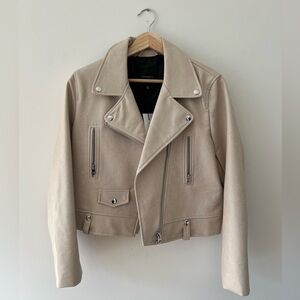 Faux Leather Moto Jacket